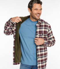 Men's Fleece-Lined Flannel Shirt, Traditional Fit | L.L.Bean
