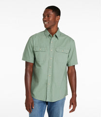 Men's Sunwashed Canvas Shirt, Traditional Fit Short-Sleeve | L.L.Bean