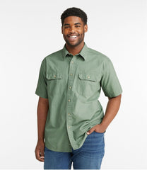 Men's Sunwashed Canvas Shirt, Traditional Fit Short-Sleeve | L.L.Bean