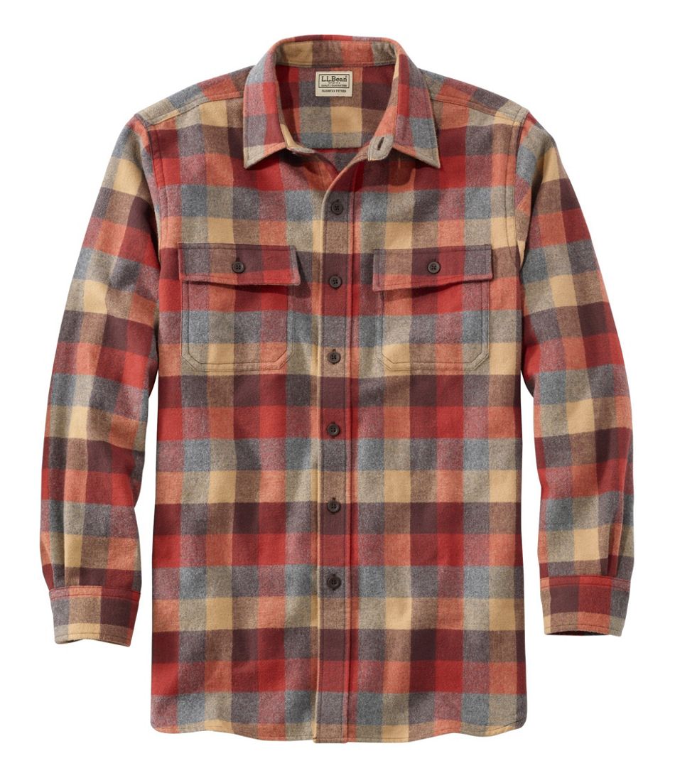 Men's Chamois Shirt, Slightly Fitted, Plaid | L.L.Bean