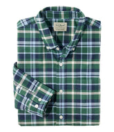 Men's Comfort Stretch® Oxford Shirt, Slightly Fitted Untucked Fit, Plaid | L.L.Bean