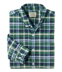 Men's Comfort Stretch® Oxford Shirt, Slightly Fitted Untucked Fit, Plaid | L.L.Bean