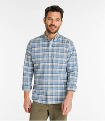 Men's Comfort Stretch® Oxford Shirt, Slightly Fitted Untucked Fit, Plaid | L.L.Bean