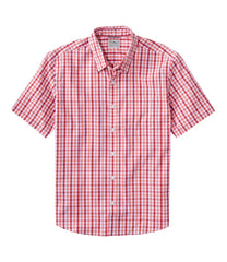 Men's Comfort Stretch Performance® Shirt, Short-Sleeve, Slightly Fitted Untucked Fit, Plaid | L.L.Bean