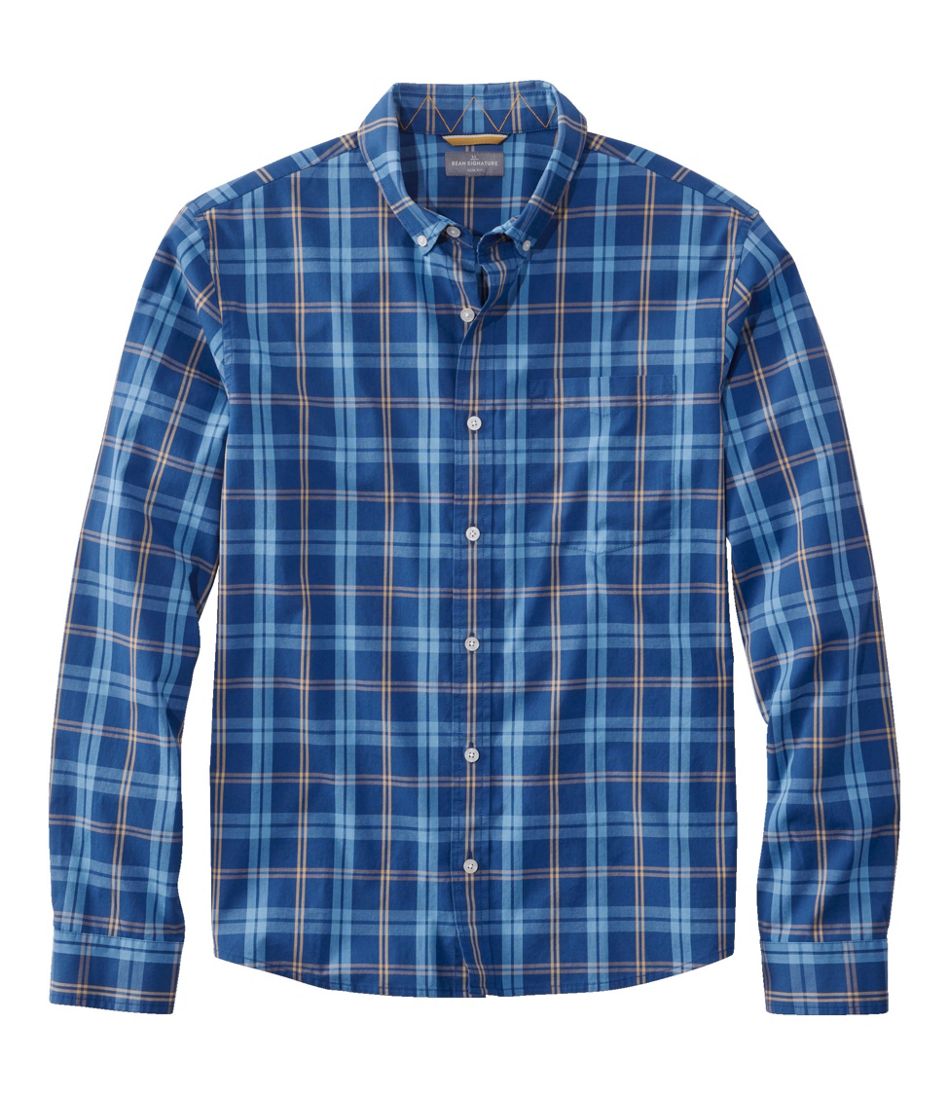 Men's Signature Stretch Poplin Shirt, Long-Sleeve, Slim Fit | L.L.Bean