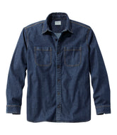Men's BeanFlex® Denim Shirt, Traditional Untucked Fit | L.L.Bean