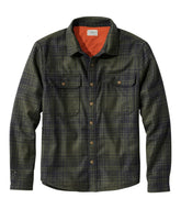 Men's Maine Guide Lightweight Lined Wool Field Shirt, Plaid | L.L.Bean