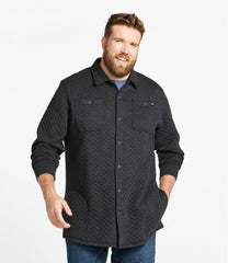 Men's Quilted Sweatshirts, Snap Overshirt | L.L.Bean