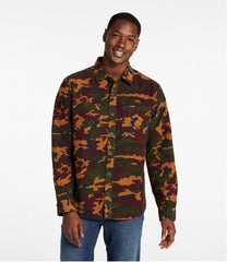 Men's Bean's Moleskin Shirt, Slightly Fitted Untucked Fit, Print | L.L.Bean
