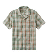 Men's Cloud Gauze Shirt, Short-Sleeve, Slightly Fitted Untucked Fit, Plaid | L.L.Bean
