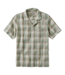 Men's Cloud Gauze Shirt, Short-Sleeve, Slightly Fitted Untucked Fit, Plaid | L.L.Bean