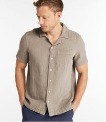 Men's Cloud Gauze Shirt, Short-Sleeve, Slightly Fitted Untucked Fit | L.L.Bean
