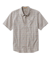 Men's Stonecoast Hemp Shirt, Short-Sleeve, Slightly Fitted Untucked Fit, Stripe | L.L.Bean