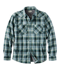 Men's Katahdin Performance Flannel Shirt-Jacket, Hi-Pile Fleece-Lined Plaid | L.L.Bean