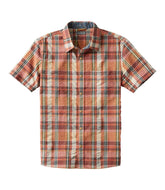 Men's Signature Seersucker Madras Shirt, Slightly Fitted, Short-Sleeve | L.L.Bean
