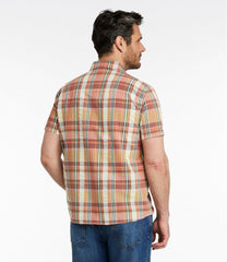 Men's Signature Seersucker Madras Shirt, Slightly Fitted, Short-Sleeve | L.L.Bean