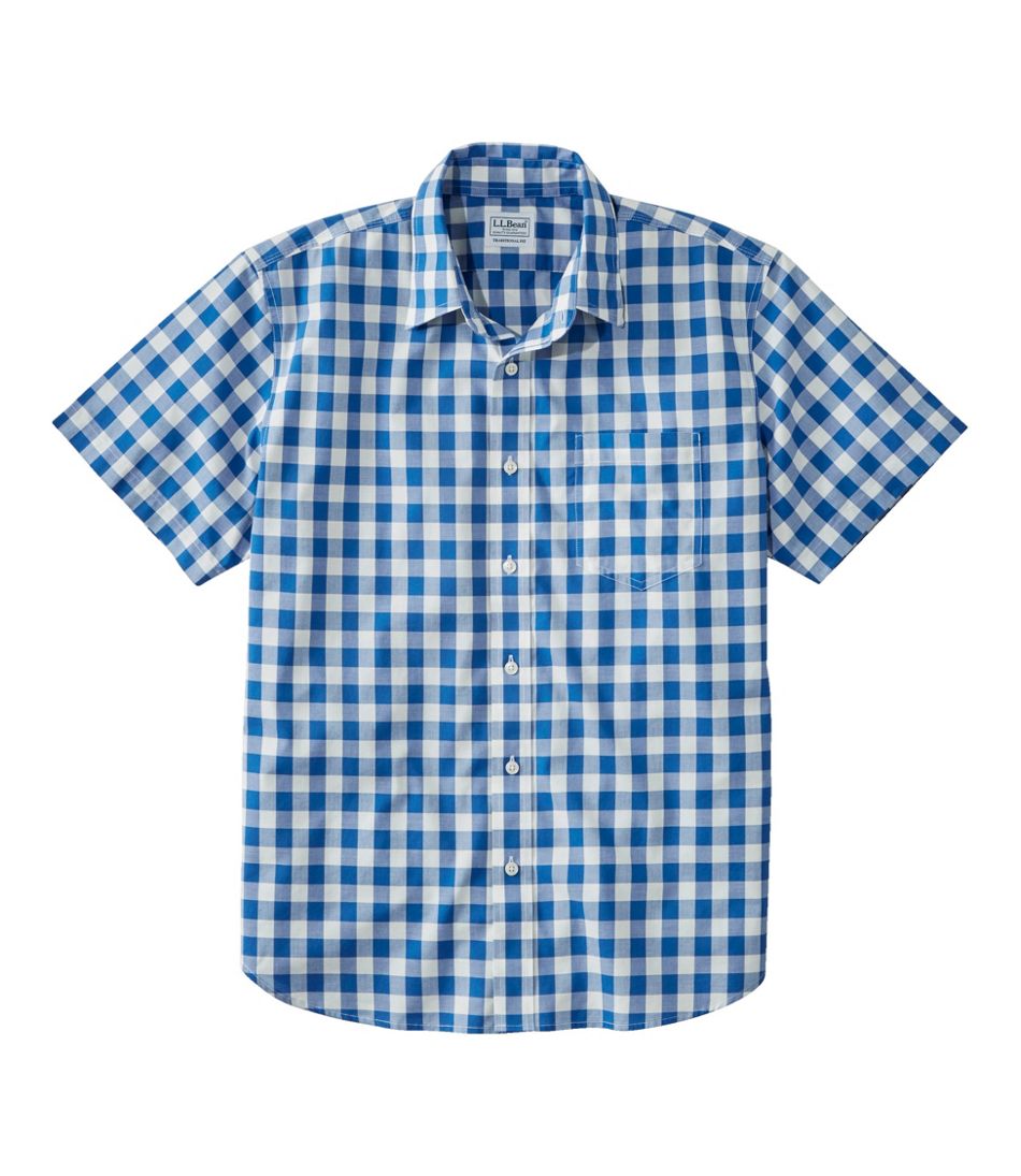 Men's Bean's Wrinkle-Free Everyday Shirt, Traditional Untucked Fit, Plaid, Short-Sleeve | L.L.Bean