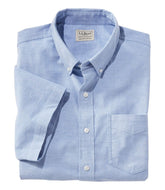 Men's Comfort Stretch® Oxford Shirt, Slightly Fitted Untucked Fit, Short-Sleeve | L.L.Bean