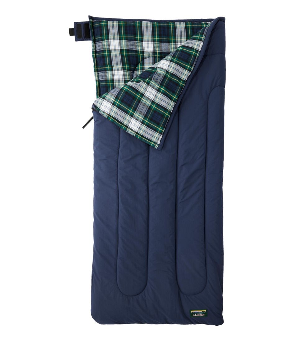 Kids' Flannel Lined Camp Sleeping Bag, 40° | L.L.Bean