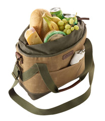 Insulated Waxed-Canvas Tote, Medium | L.L.Bean