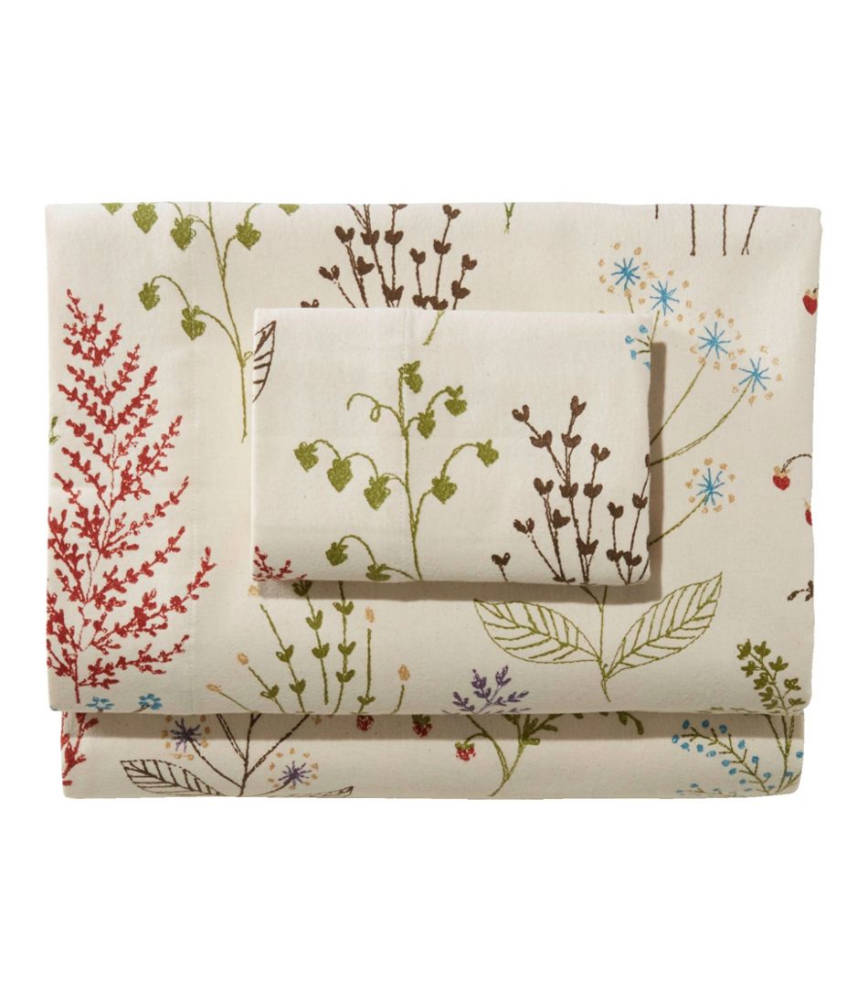 Botanical Floral Flannel Sheet Collection | L.L.Bean