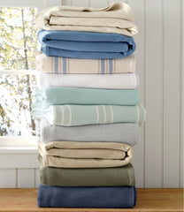 Maine Twill Blanket, Stripe | L.L.Bean
