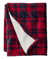 Wicked Plush Sherpa Throw, Plaid | L.L.Bean
