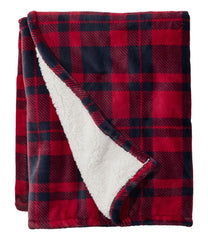 Wicked Plush Sherpa Throw, Plaid | L.L.Bean