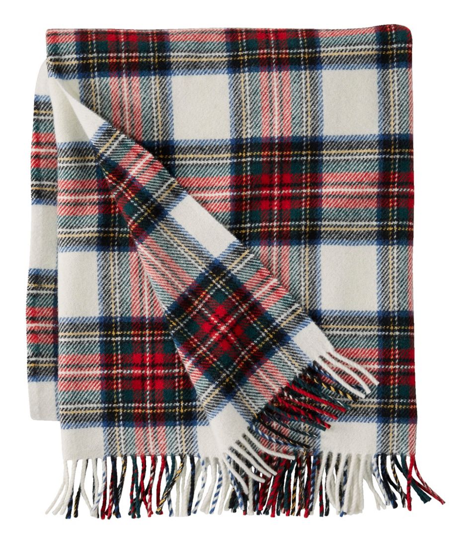 Washable Wool Throw, Plaid 54" x 60" | L.L.Bean