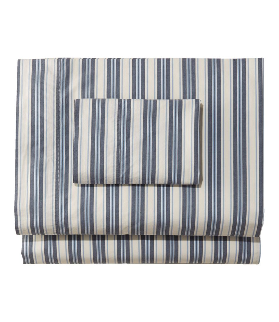 Sunwashed Percale Sheet Collection, Stripe | L.L.Bean