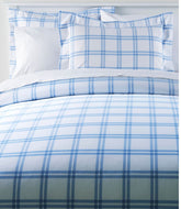 280-Thread-Count Pima Cotton Percale Comforter Cover Collection, Windowpane | L.L.Bean