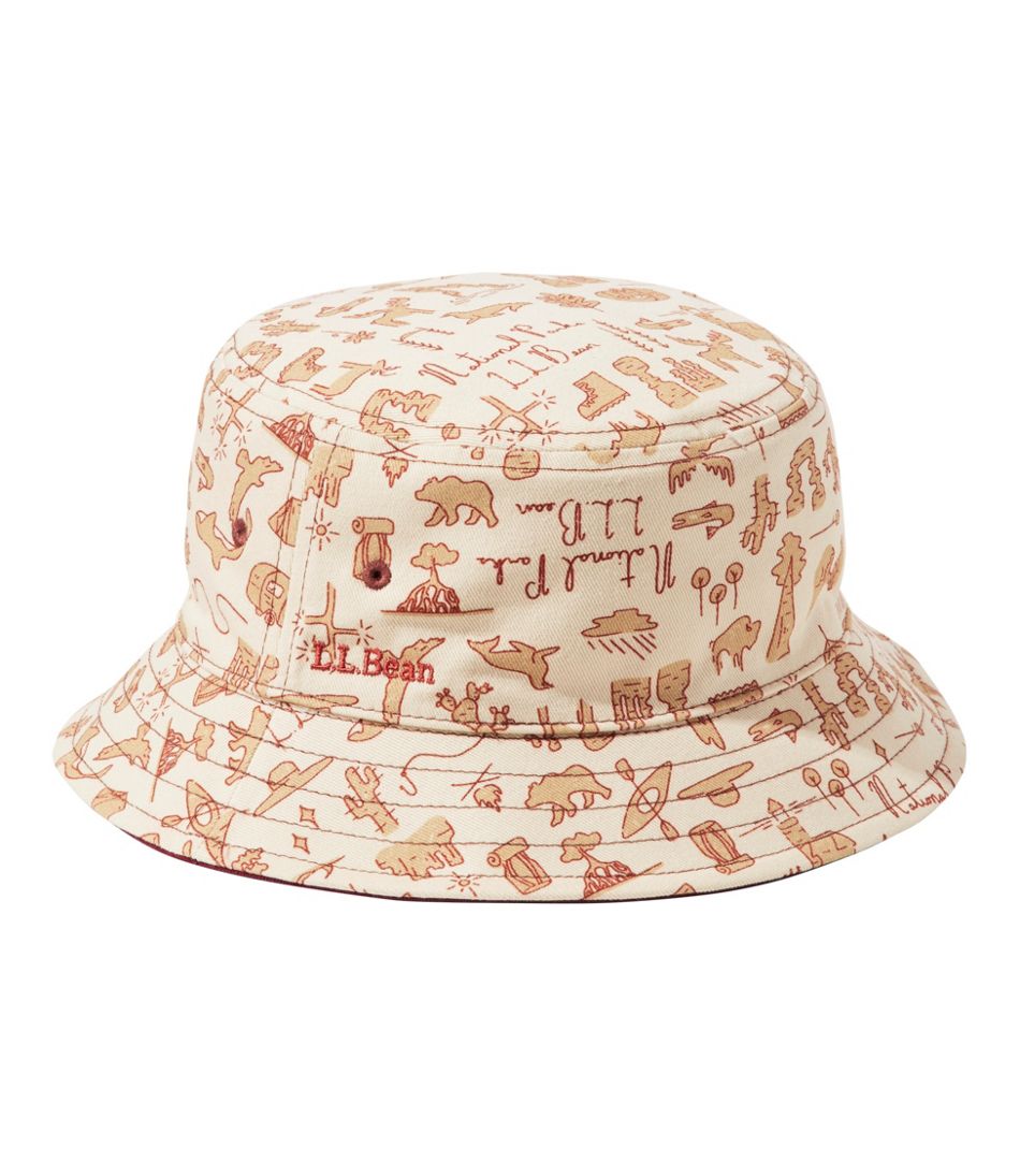 Kids' Bean's Reversible Cotton Bucket Hat | L.L.Bean