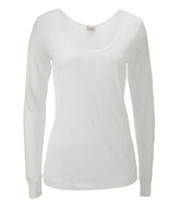Women's Silk Pointelle, Long-Sleeve Scoopneck | L.L.Bean