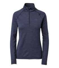 Women's Midweight Base Layer Crew Top, 1/4 Zip | L.L.Bean