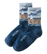 Adults' Farm to Feet Cape Headlight Lighthouse Light Cushion 3/4 Crew Socks | L.L.Bean