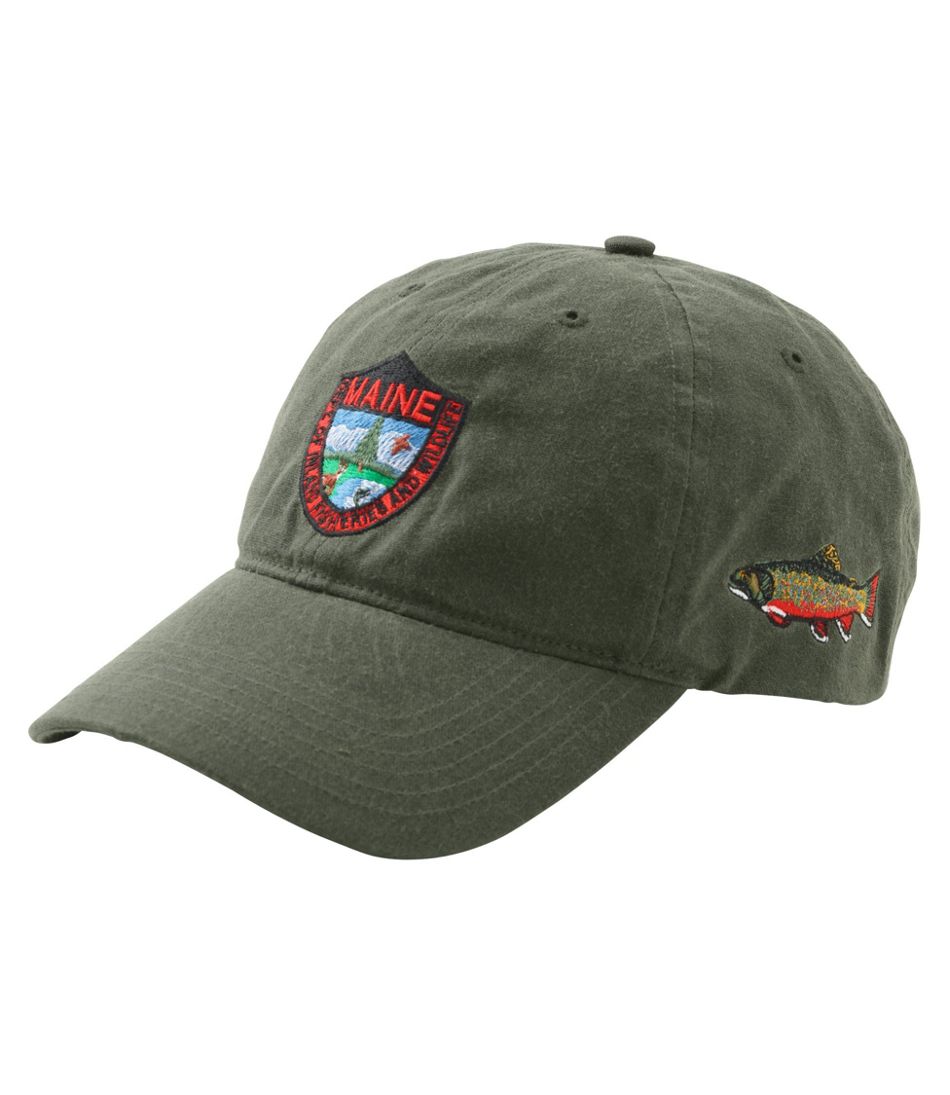 Adults' MIF&W Waxcloth Hat, Brook Trout | L.L.Bean