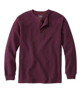 Men's Unshrinkable Mini-Waffle Henley, Long-Sleeve Traditional Fit | L.L.Bean