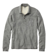 Men's Washed Cotton Double-Knit Polo, Long-Sleeve | L.L.Bean
