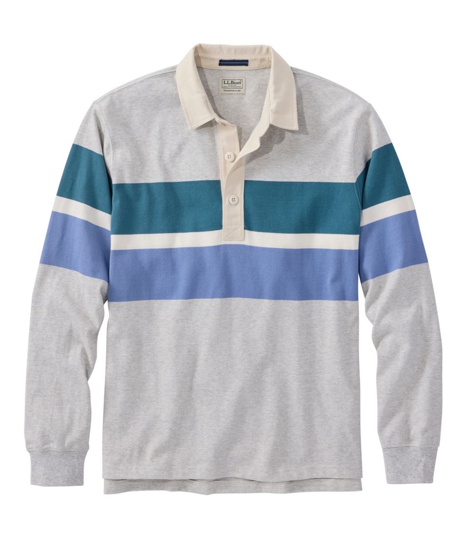 Men's Bean's Vintage Soft Rugby, Chest Stripe | L.L.Bean