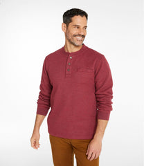 Men's Katahdin Iron Works® Bonded Waffle Fleece Henley | L.L.Bean