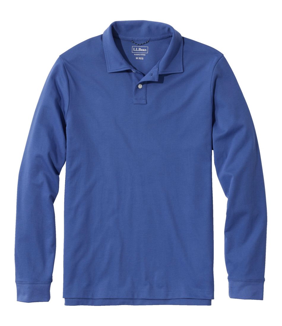 Men's Comfort Stretch Performance® Polo, Long-Sleeve, Slightly Fitted | L.L.Bean