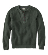Men's Organic Cotton Waffle Sweater, Henley | L.L.Bean