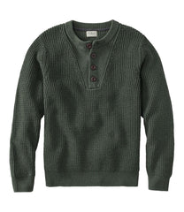 Men's Organic Cotton Waffle Sweater, Henley | L.L.Bean