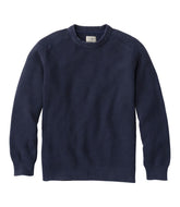 Men's Sunwashed Textured Cotton Sweater, Crewneck | L.L.Bean