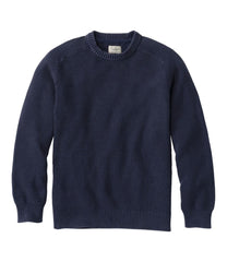 Men's Sunwashed Textured Cotton Sweater, Crewneck | L.L.Bean