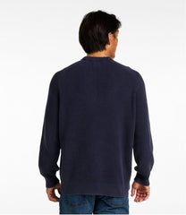 Men's Sunwashed Textured Cotton Sweater, Crewneck | L.L.Bean