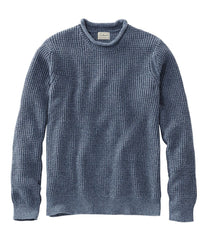 Men's Organic Cotton Waffle Sweater, Rollneck Crew | L.L.Bean