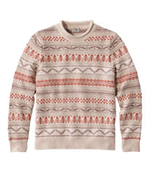 Men's Organic Cotton Waffle Sweater, Crewneck, Fair Isle | L.L.Bean