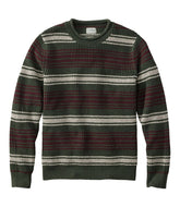Men's Organic Cotton Waffle Sweater, Rollneck Crew, Stripe | L.L.Bean