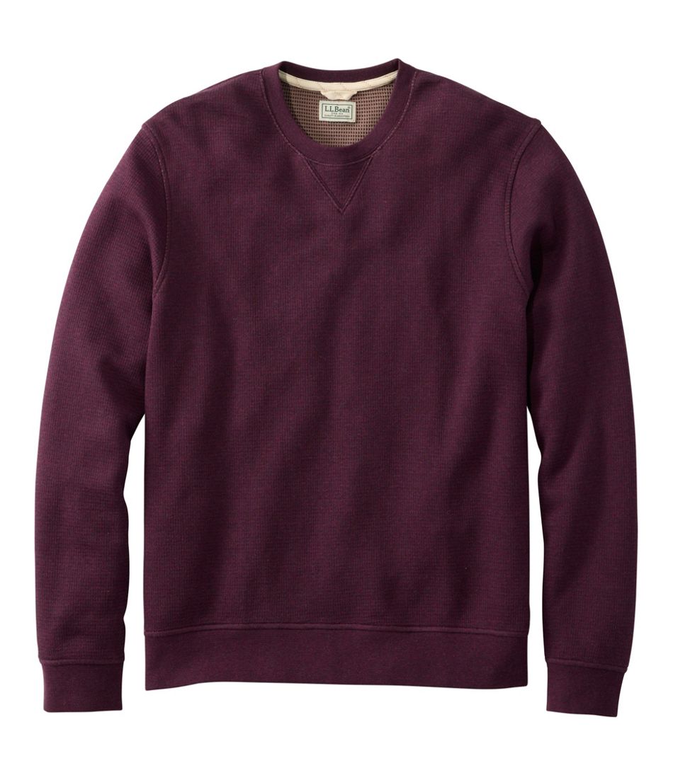 Men's All Seasons Textured Sweats, Crewneck | L.L.Bean